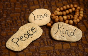 peace, love and kindness